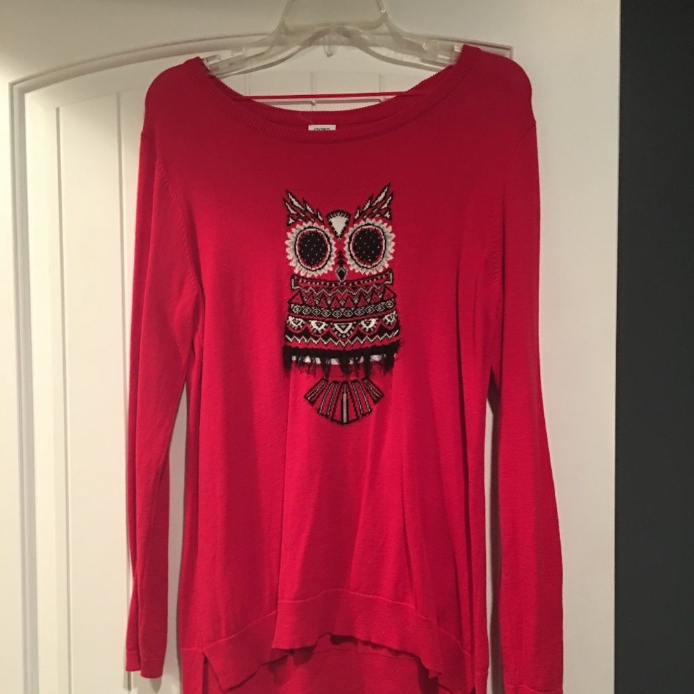 red sweater